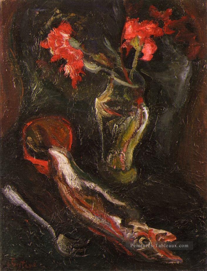 fleurs et poissons 1919 Chaim Soutine Peintures à l'huile